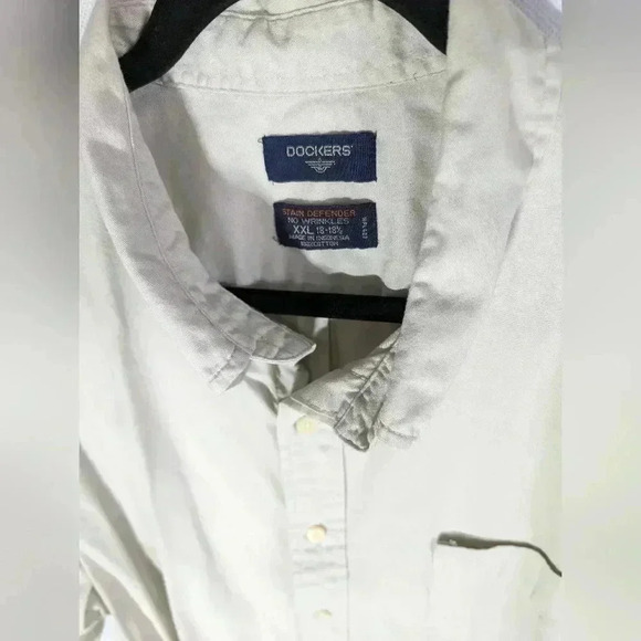 Men's Docker's casual shirt tan button down 2xl XXL - Picture 3 of 5